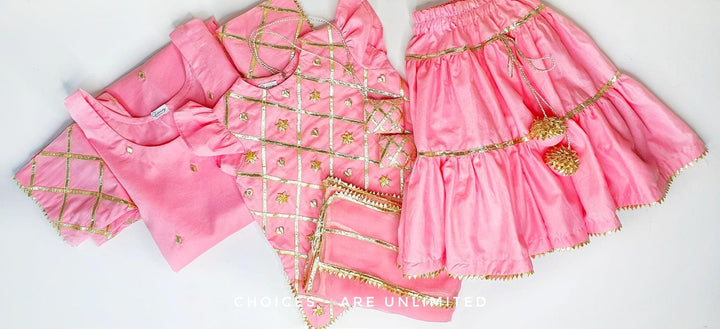 Pink Checkered Set