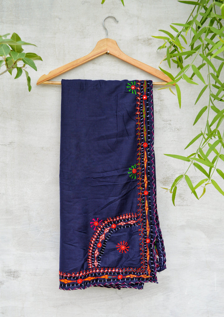 Handmade Navy Blue Chaddar