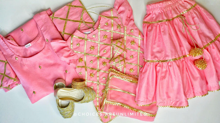 Pink Checkered Set