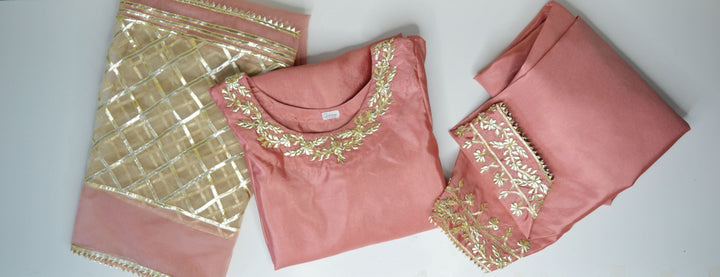 Tea Pink Gota Set